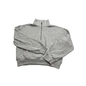 Lilysilk SILKERRY Oversized Heriloom '89 Stand Collar Half-Zip Pullover in Husky